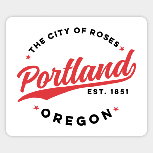 Vintage Portland Oregon City of Roses Retro USA Sticker